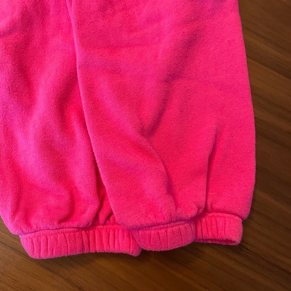 WSLY Ecosoft Bright Pink Orangic Cotten Blend Track Pant XXS - Picture 5 of 7